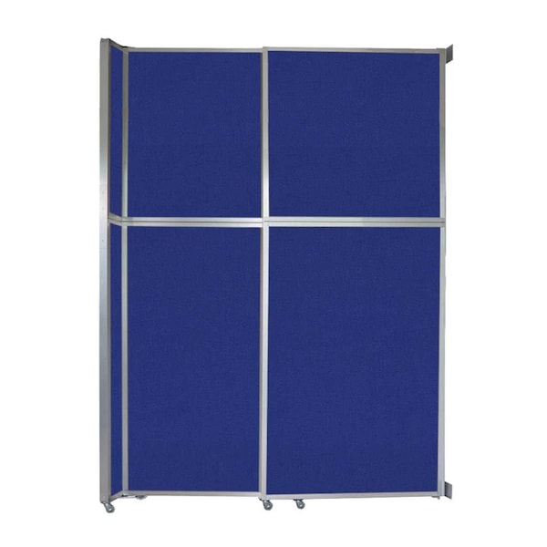 Operable Wall Sliding Room Divider 6'10" x 10'3/4" Royal Blue Fabric
